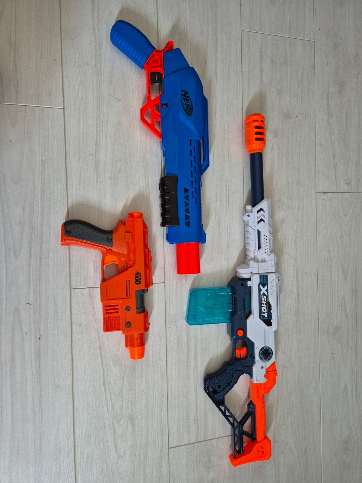 Nerf, Star Wars en X-Shot Blasters Set, Ophalen of Verzenden, Zo goed als nieuw, Jongen of Meisje