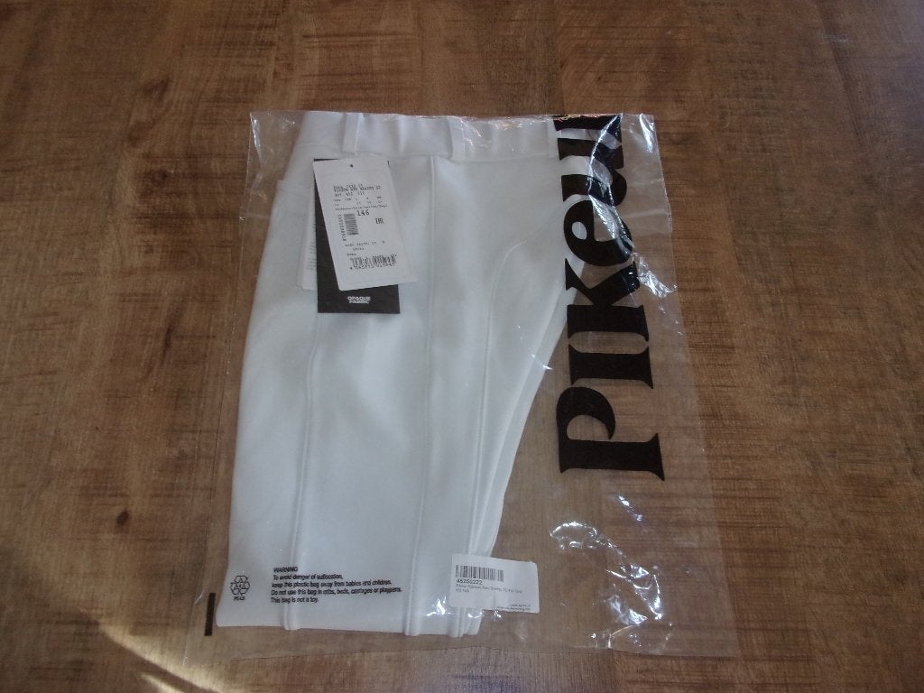PIKEUR rijbroek paardrijbroek 146 wit wedstrijdbroek legging, Dieren en Toebehoren, Kinderen, Dressuur, Nieuw, Met stretch