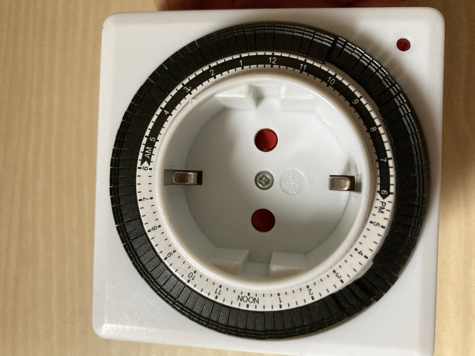Analoge Tijd Schakelklok voor Stopcontact, Wit, Werkt op batterijen, Nieuw, Ophalen of Verzenden