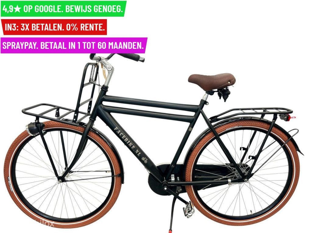 Herenfiets Facebike NL 29"/58cm/3ver - Garantie/Levering, Fietsen en Brommers, Fietsen | Heren | Herenfietsen, Overige merken