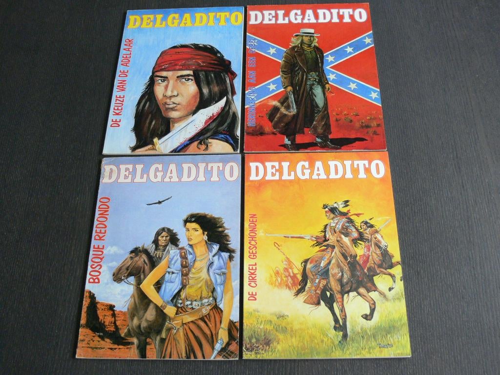 Delgadito - 4 delen, Boeken, Stripboeken, Meerdere stripboeken, Ophalen of Verzenden, Gelezen