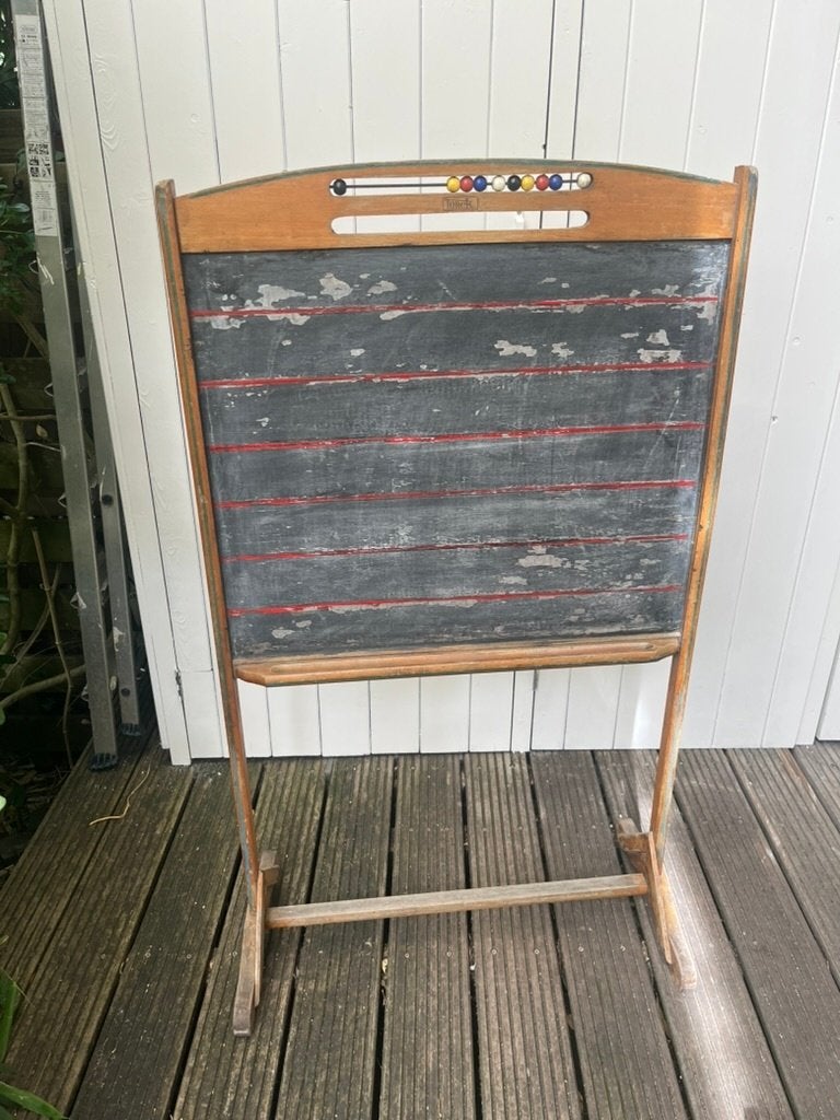 vintage schoolbord, Ophalen