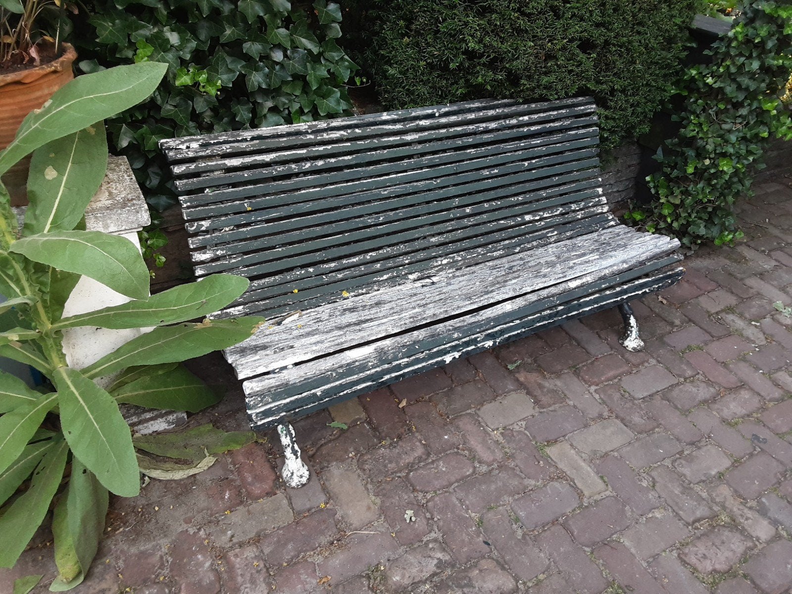 Gietijzeren tuinbank, Ophalen, Overige materialen
