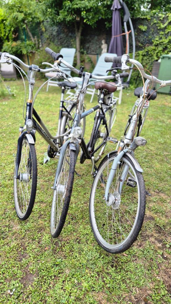 Drie gebruikte fietsen - Batavus en overige merken, Fietsen en Brommers, Fietsen | Heren | Herenfietsen, Ophalen, Gebruikt, Batavus