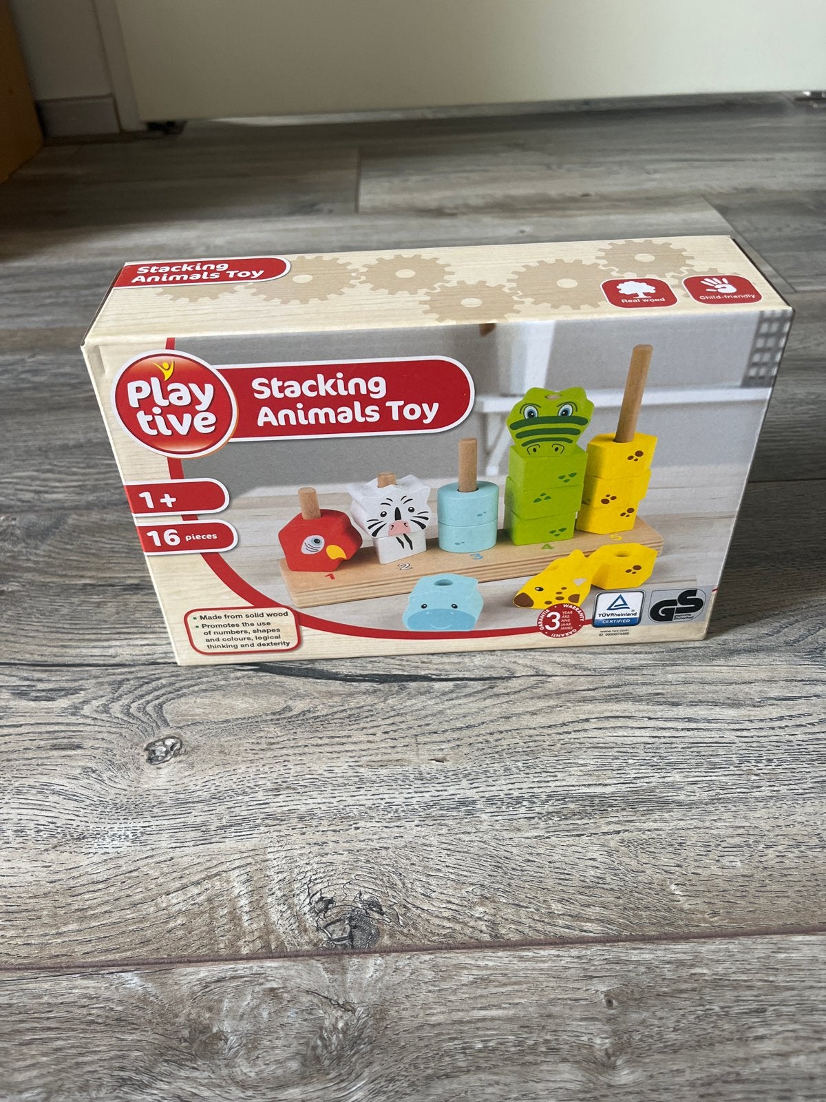 Playtive Stacking Animals Toy - Houten Stapel Speelgoed, Ophalen of Verzenden, Nieuw, Overige typen