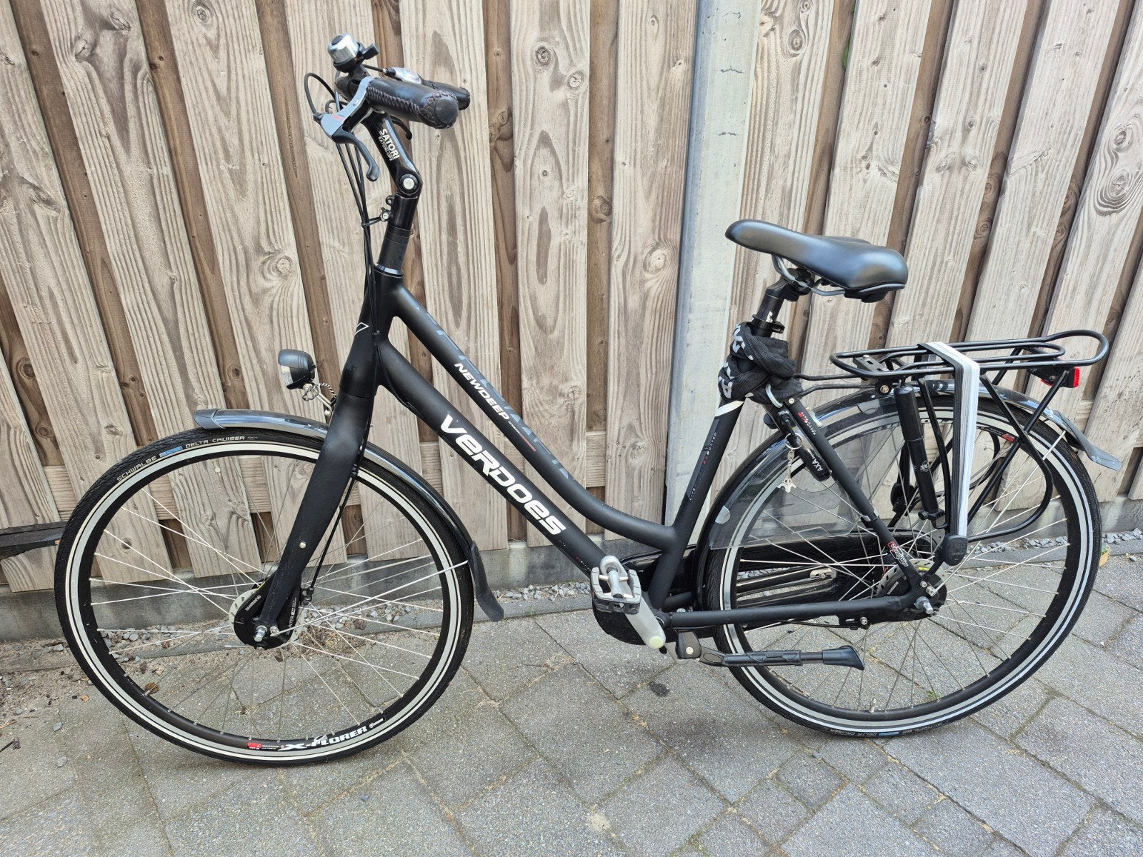 Verdoes Damesfiets - Lichtgewicht frame, 7 versnellingen, Versnellingen, 56 cm of meer, Zo goed als nieuw, Trommelrem