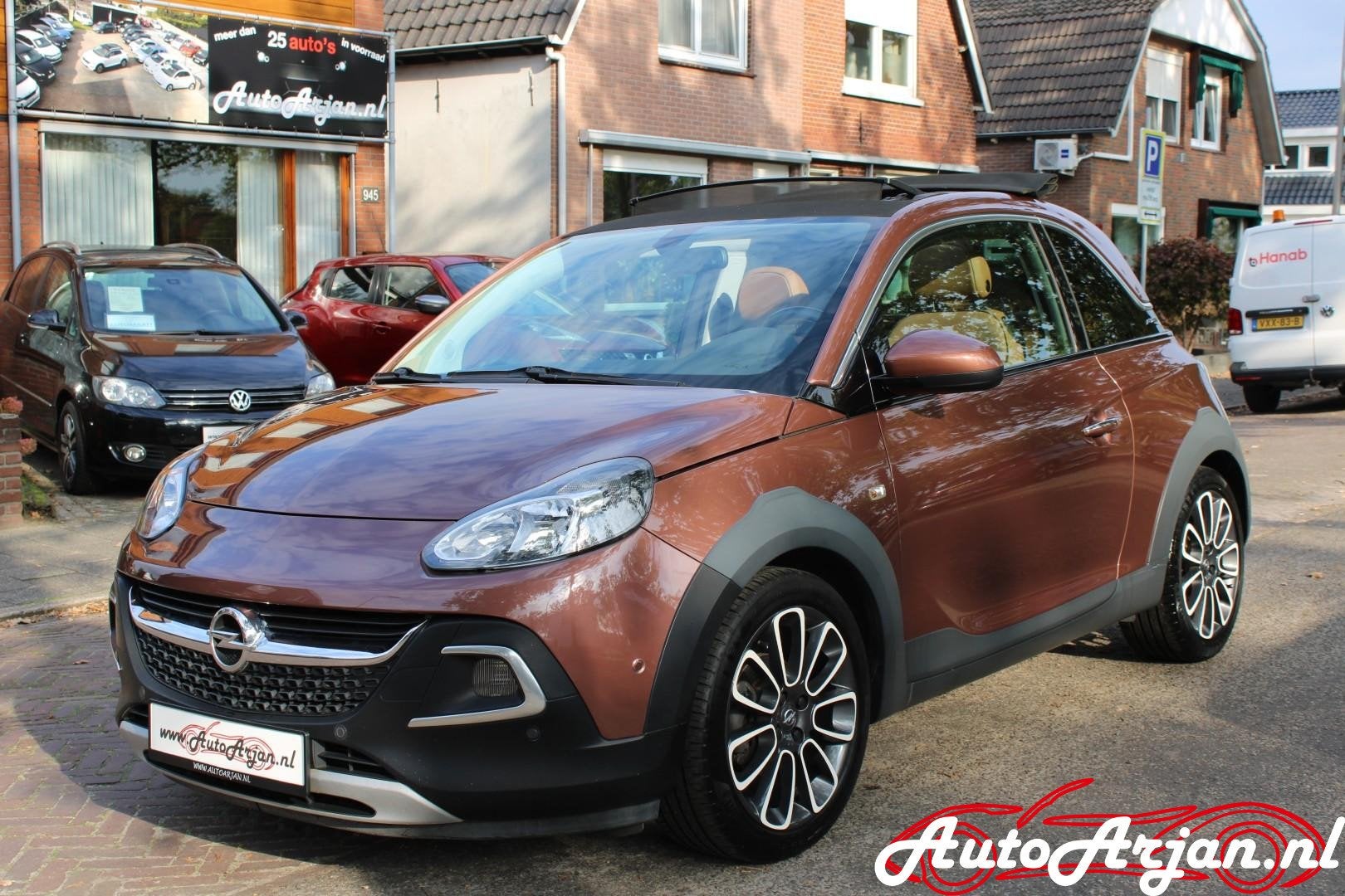 Opel ADAM 1.0 Turbo Rocks Favourite Leer, Cabrio, Garantie!, Voorwielaandrijving, Dealer onderhouden, ADAM, Gebruikt
