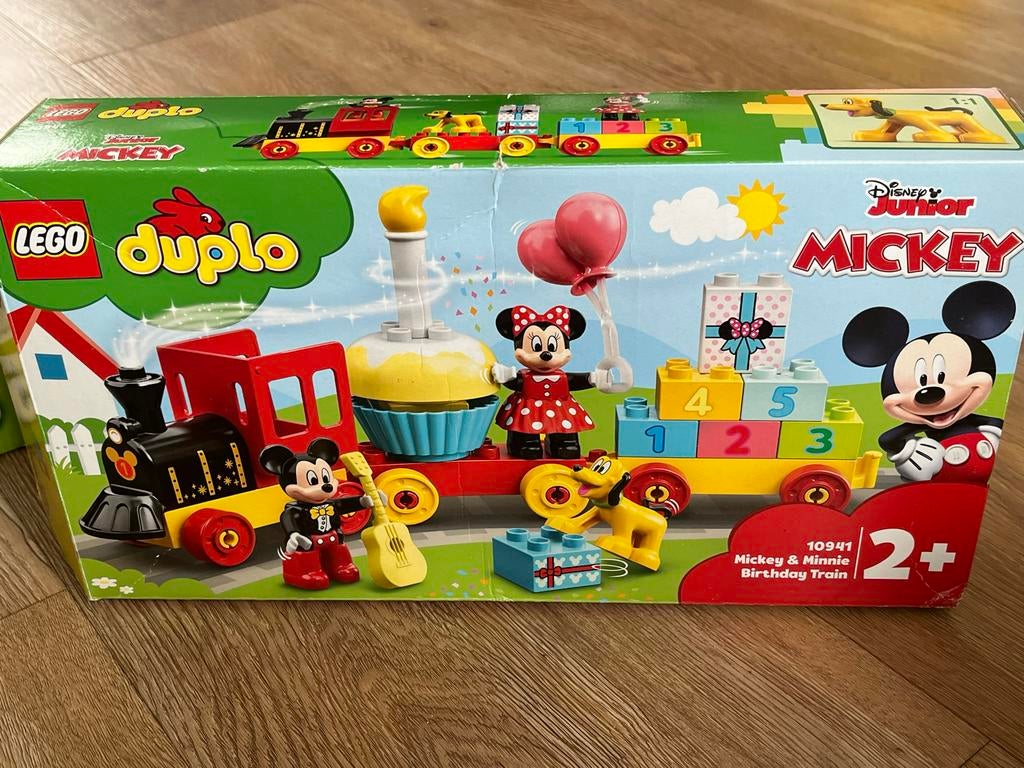 LEGO Duplo Mickey & Minnie Verjaardagstrein 10941, Ophalen of Verzenden, Zo goed als nieuw, Complete set, Lego