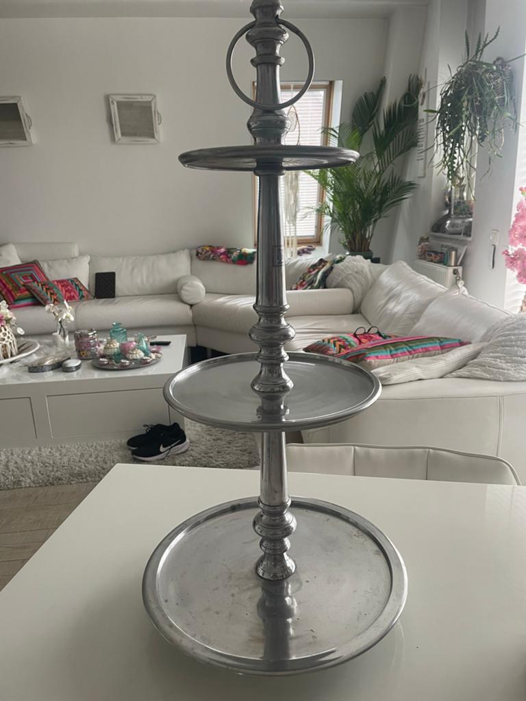 Riviera Maison etagere met 3 lagen br 34 cm hoogte 70 cm, Ophalen of Verzenden, Gebruikt