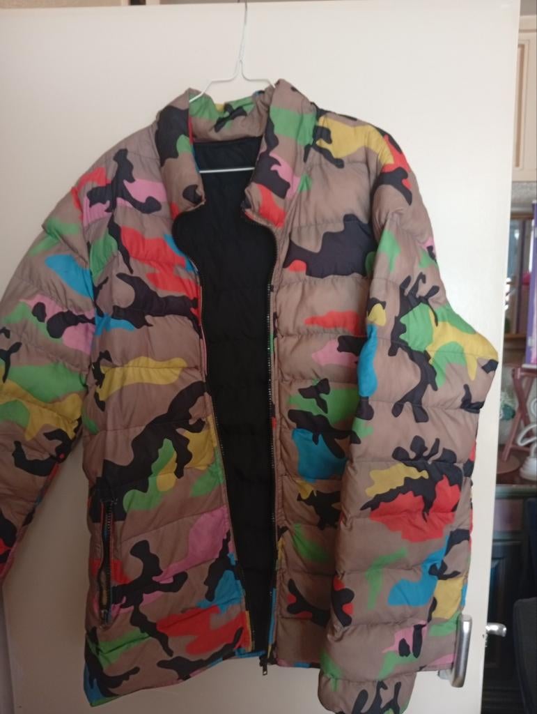 Valentino Camouflage Jas Maat XL - Klein Scheurtje, Overige kleuren, Valentino, Maat 56/58 (XL), Ophalen of Verzenden