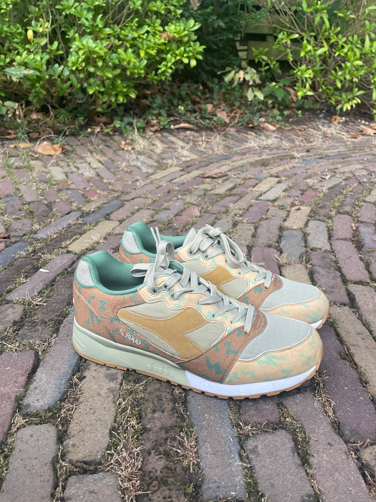 Diadora S.8000 sneakers - Camouflage/Groen/Bruin, Ophalen of Verzenden, Zo goed als nieuw, Overige kleuren, Sneakers of Gympen