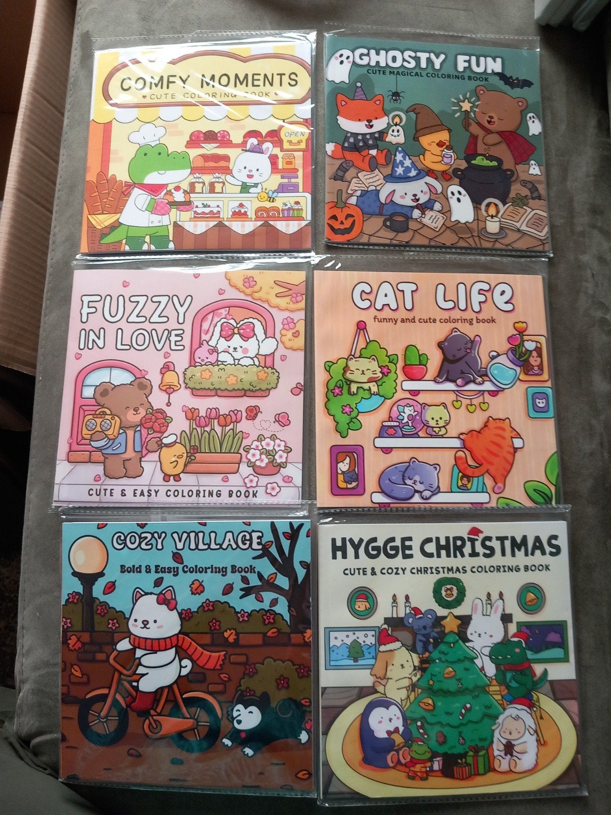 6x nieuwe cozy  kleurboeken - Diverse thema's, Hobby en Vrije tijd, Tekenen, Ophalen of Verzenden, Nieuw