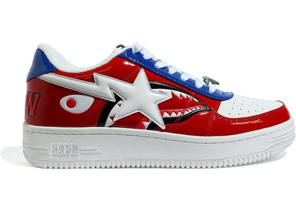 BAPE Bapesta M2 20th Anniversary Patent Red | 36 t/m 45, Kleding | Heren, Schoenen, Overige kleuren, Nieuw, Ophalen of Verzenden