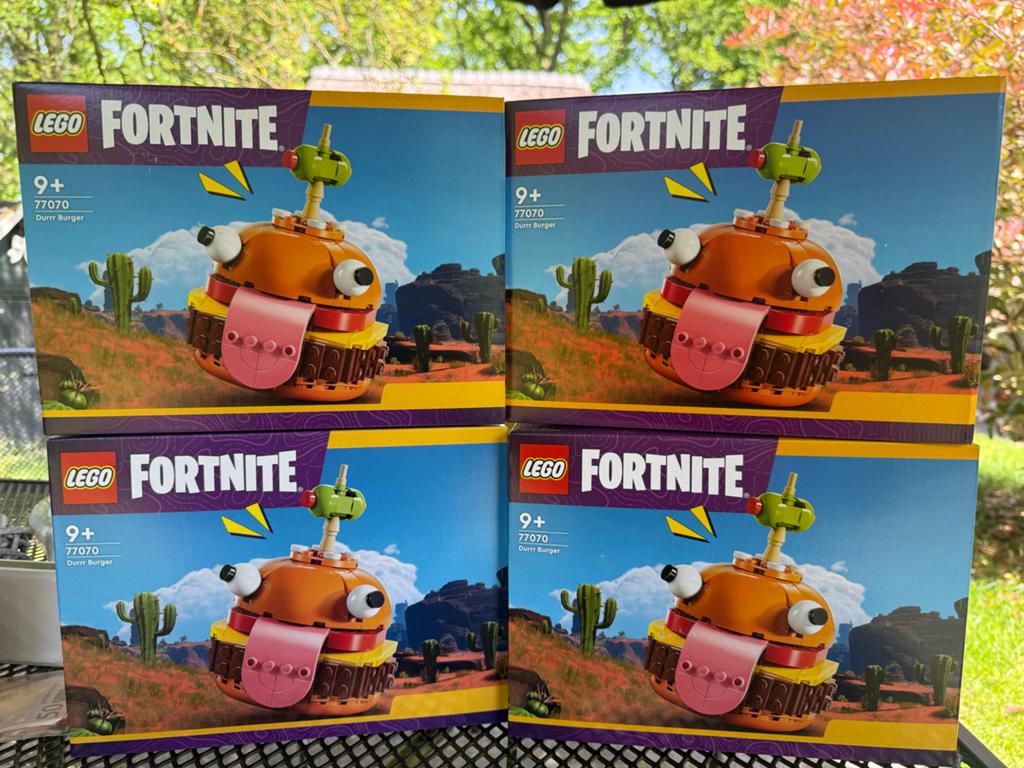 4x LEGO Fortnite 77070 Durrr Burger Nieuw en Ongeopend, Overige thema's, Lego, Nieuw, Ophalen of Verzenden