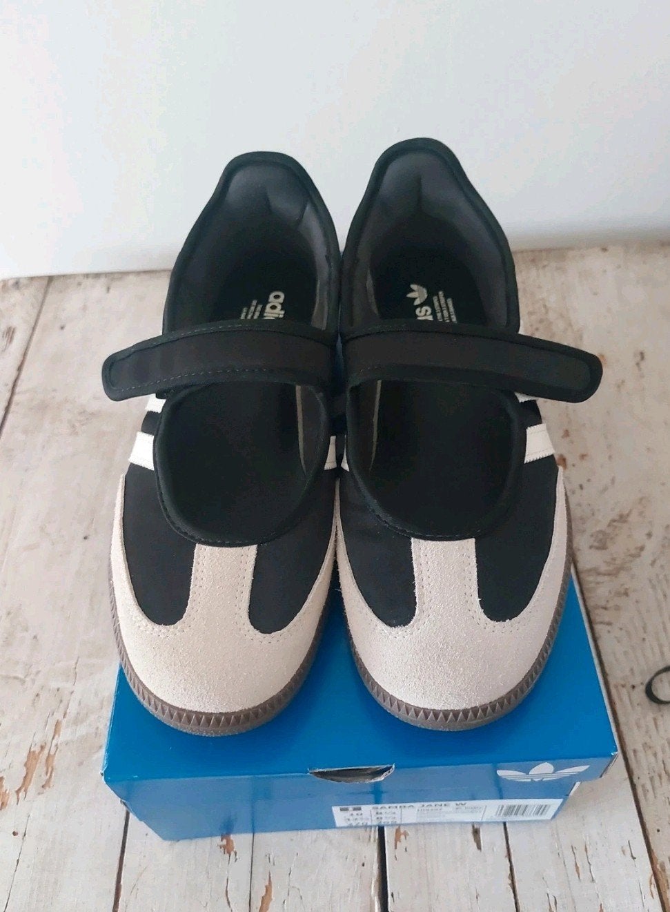 adidas ballerina 42 2/3 zwart samba jane, Adidas, Zwart, Zo goed als nieuw, Ballerina's