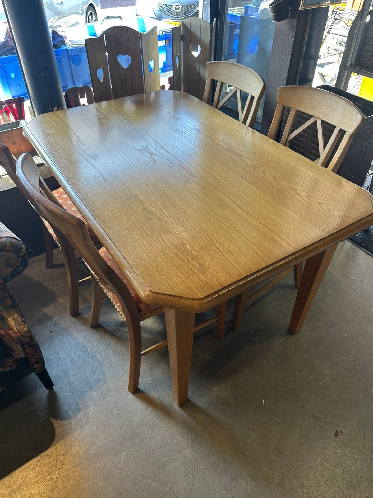 Eethoek compleet €95, Ophalen, C, Zo goed als nieuw, 4 tot 6 stoelen