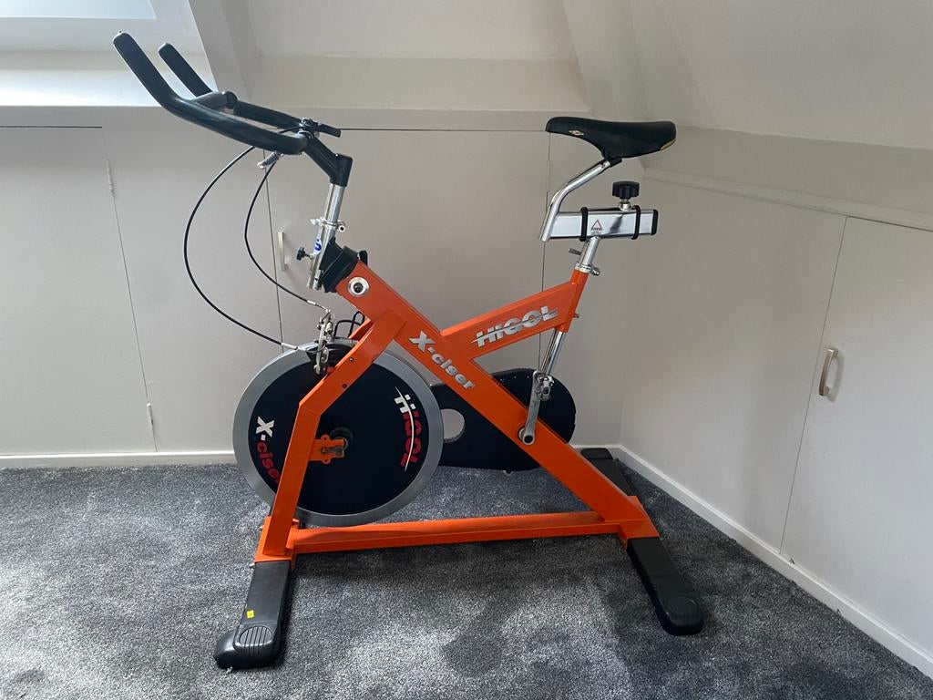 Spinbike higol x-ciser, Sport en Fitness, Ophalen, Gebruikt, Spinningfiets
