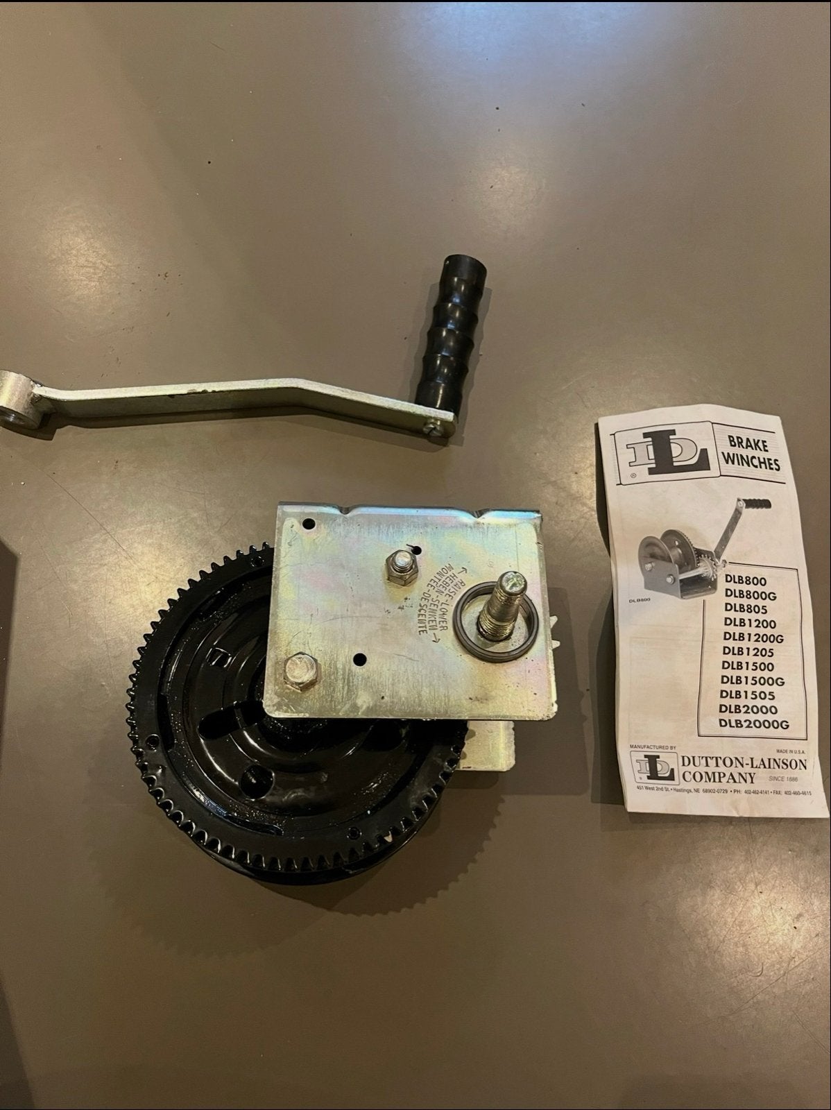 Nieuwe Aqua Marine Autorem Lier DLB1200G - 545 kg, Ophalen of Verzenden, Nieuw, Handmatig