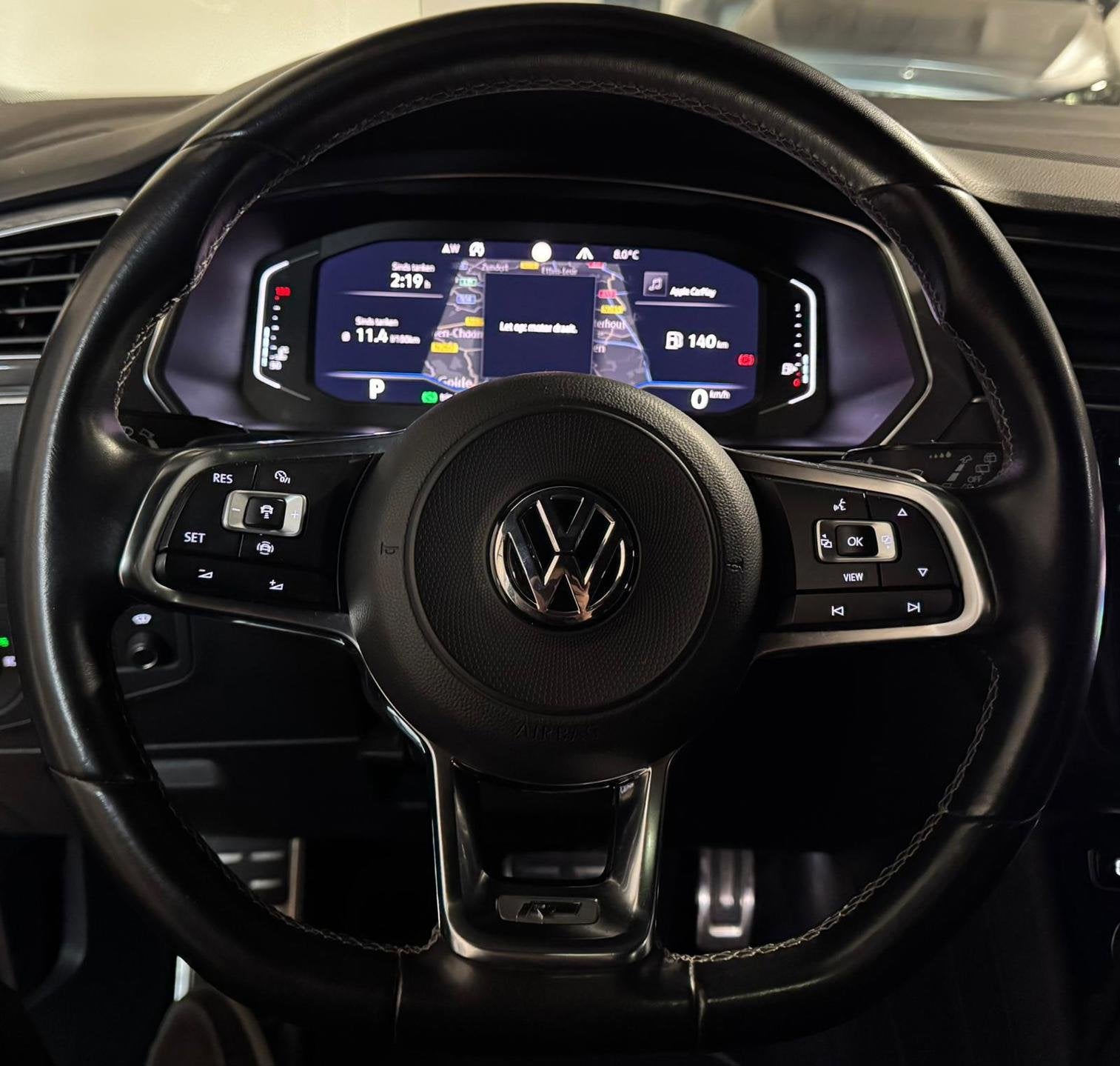 Volkswagen Tiguan 2.0 TSI 4Motion R-Line 7p PANO KEYLESS CAM, Automaat, Gebruikt, Zwart, 190 pk