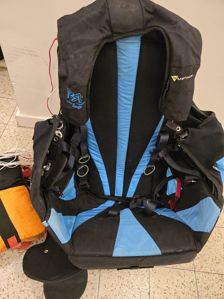 Supair R Acro Base paragliding harnas M – Repreatie nodig, Ophalen of Verzenden, Gebruikt, Zitje of Harnas