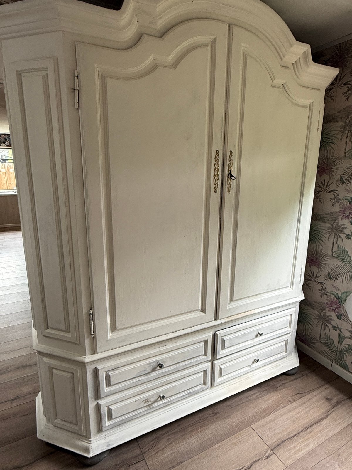 Hoge garderobe kast, voorraadkast wit, Huis en Inrichting, Kasten | Buffetkasten, Gebruikt, 50 tot 100 cm, 150 tot 200 cm, 25 tot 50 cm