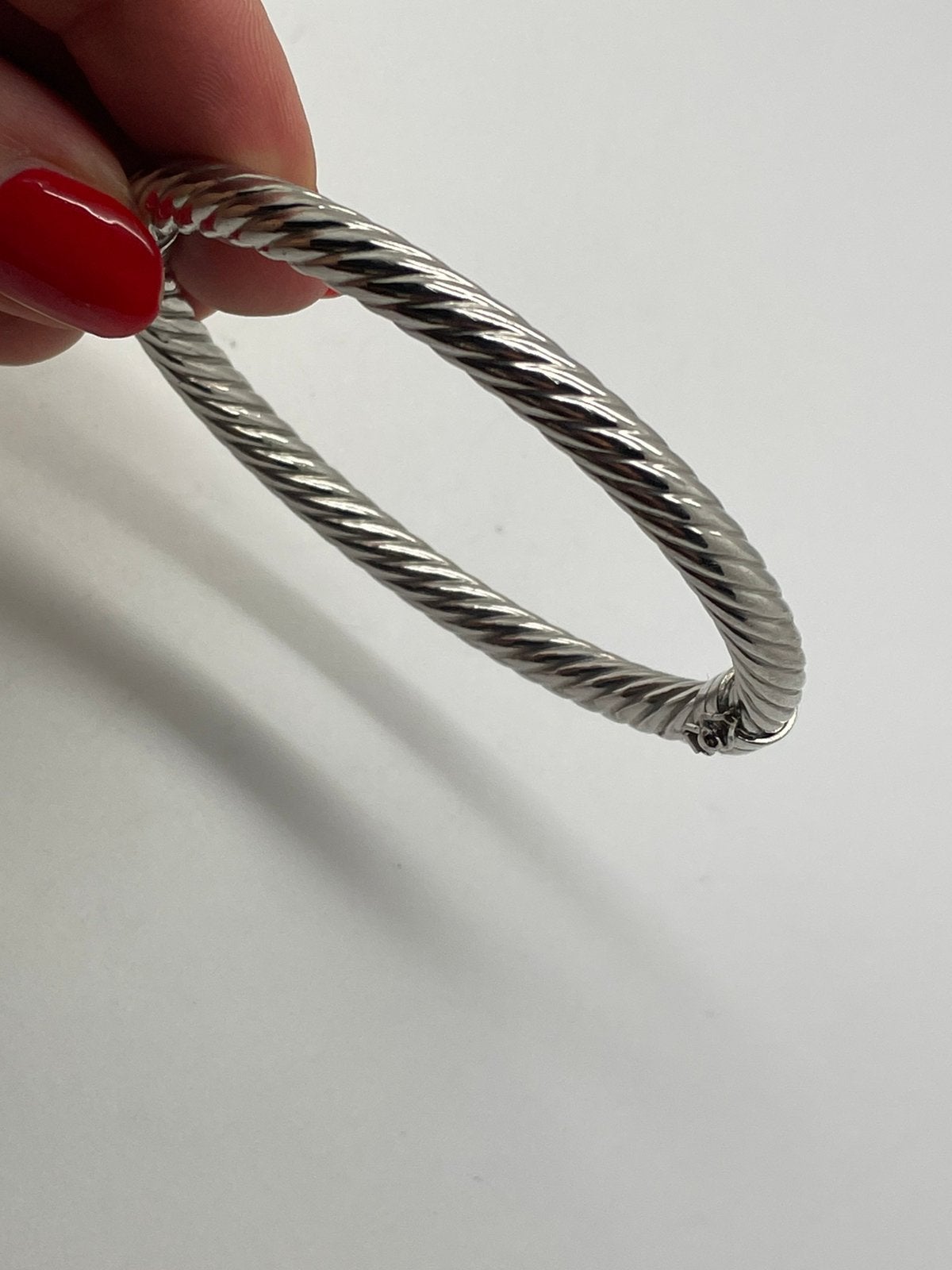 F107 Prachtige zilveren bangle armband, Sieraden, Tassen en Uiterlijk, Armbanden, Ophalen of Verzenden, X, Zilver, Zilver