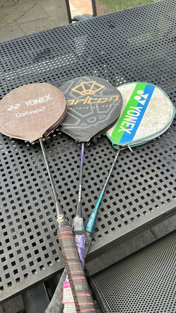 2 Badminton rackets 20,- zonder verzendkosten, Ophalen of Verzenden, Zo goed als nieuw, Racket(s)