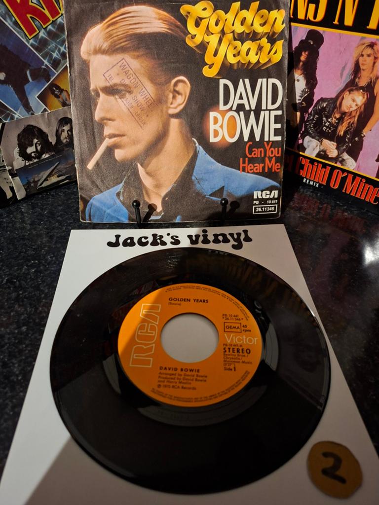 David Bowie - Golden Years / Can You Hear Me (Single)1975/2, Fotohoes, Ophalen of Verzenden, Gebruikt, 7 inch