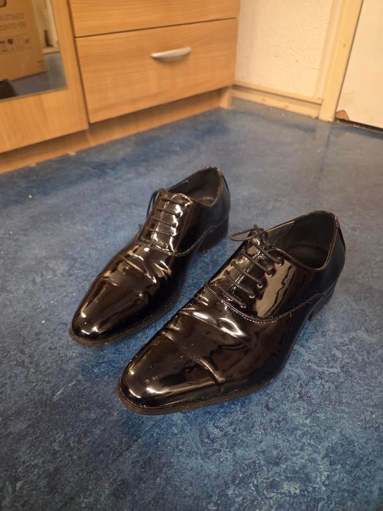 Lakschoenen maat 45, Ophalen, Zo goed als nieuw, Zwart