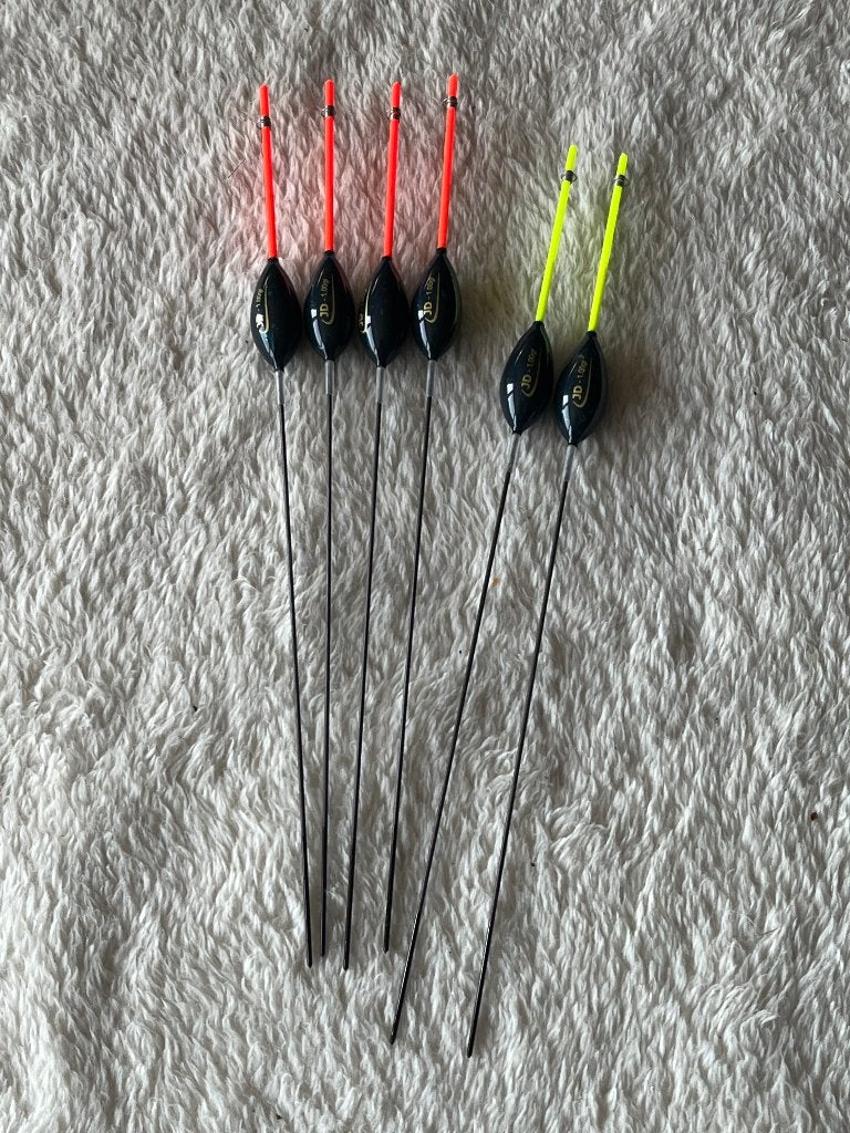 adv 535 / NIEUW set 6 inline dobbers JD FLOAT 1,00gr, Ophalen of Verzenden, Nieuw, Dobber of Lood
