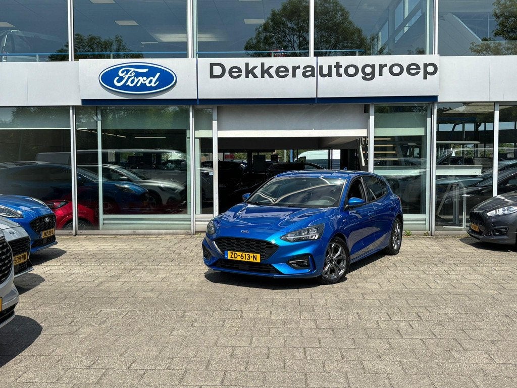 Ford Focus 1.0 EcoBoost ST Line, Auto's, Ford, Gebruikt, Euro 6, Blauw, Origineel Nederlands