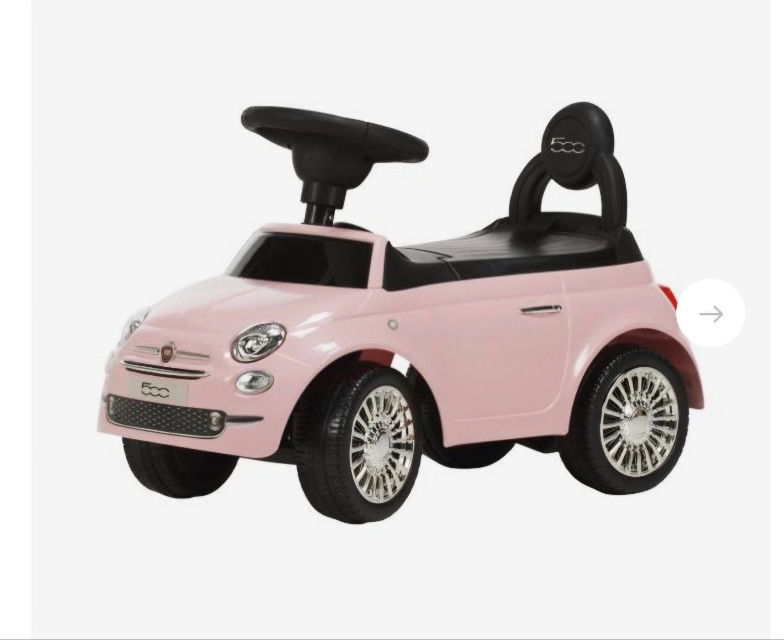 Roze Fiat 500 loopauto voor kinderen, Ophalen, Zo goed als nieuw