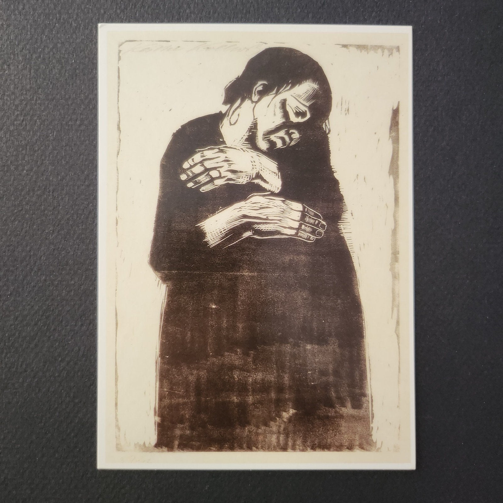 Kunstkaart Kollwitz - Die Witwe, 1922/23 - Houtsnede, Verzenden, 1920 tot 1940, Ongelopen, Cultuur en Media