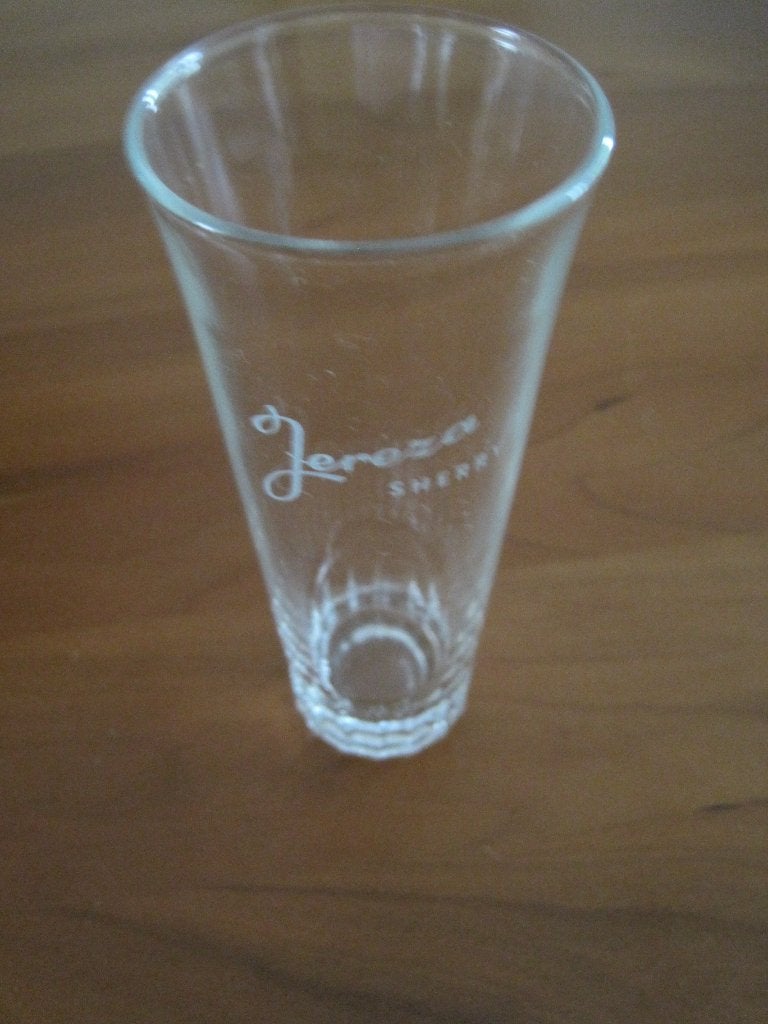 Jereza sherry glas, Ophalen of Verzenden, Zo goed als nieuw, Overige typen