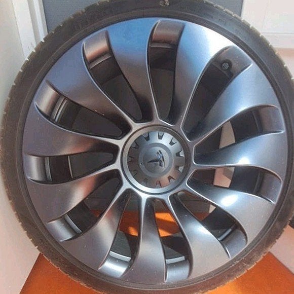 Tesla model y 21 inch velg uberturbine performance, Ophalen, Gebruikt, Amerikaanse onderdelen