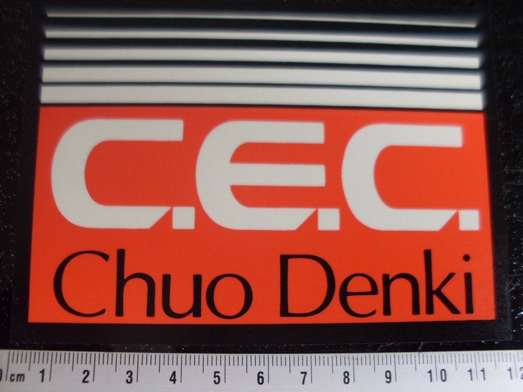 ruit sticker C.E.C. Chuo Denki logo, Verzenden, Zo goed als nieuw, Merk
