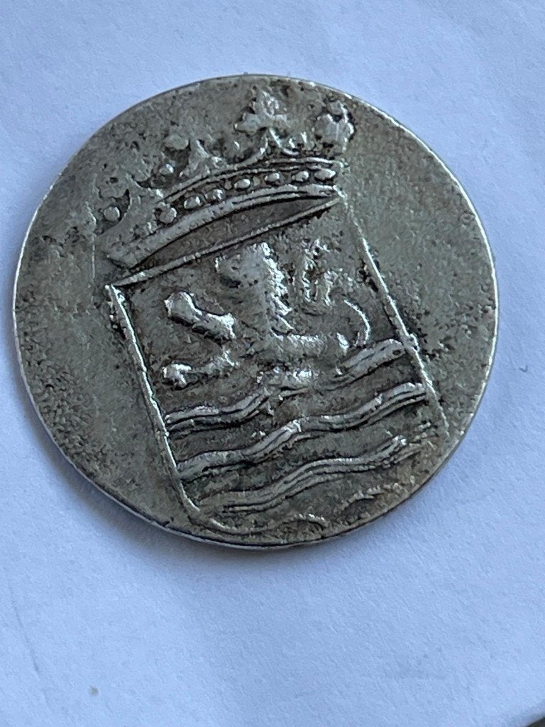 Bodemvondst Zilveren duit 1790 Zeeland, Vóór koninkrijk, Zilver, Losse munt, Overige waardes
