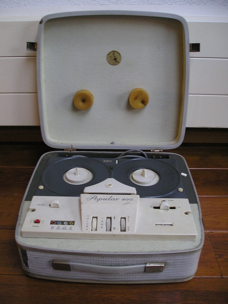 Bandrecorder populair 400 sixties, Ophalen of Verzenden, Bandrecorder, Met stofkap