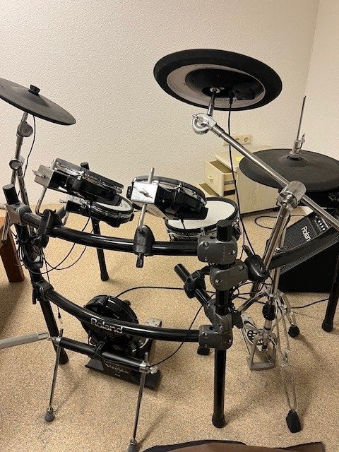 Roland V-Drums TD-12K-BK Elektronisch Drumstel, Muziek en Instrumenten, Ophalen, Gebruikt, Roland, Elektronisch