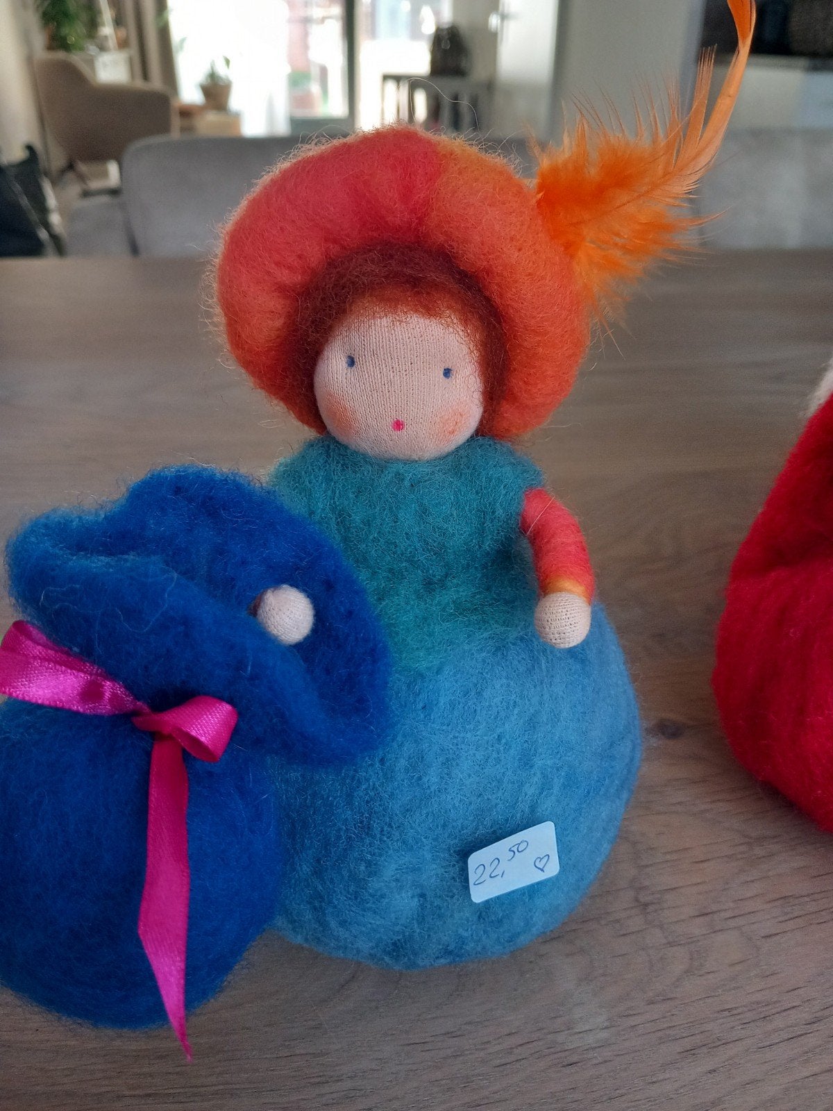 Piet 20cm vilt seizoenstafel vrije school, Ophalen of Verzenden, Nieuw, Figuurtje(s)