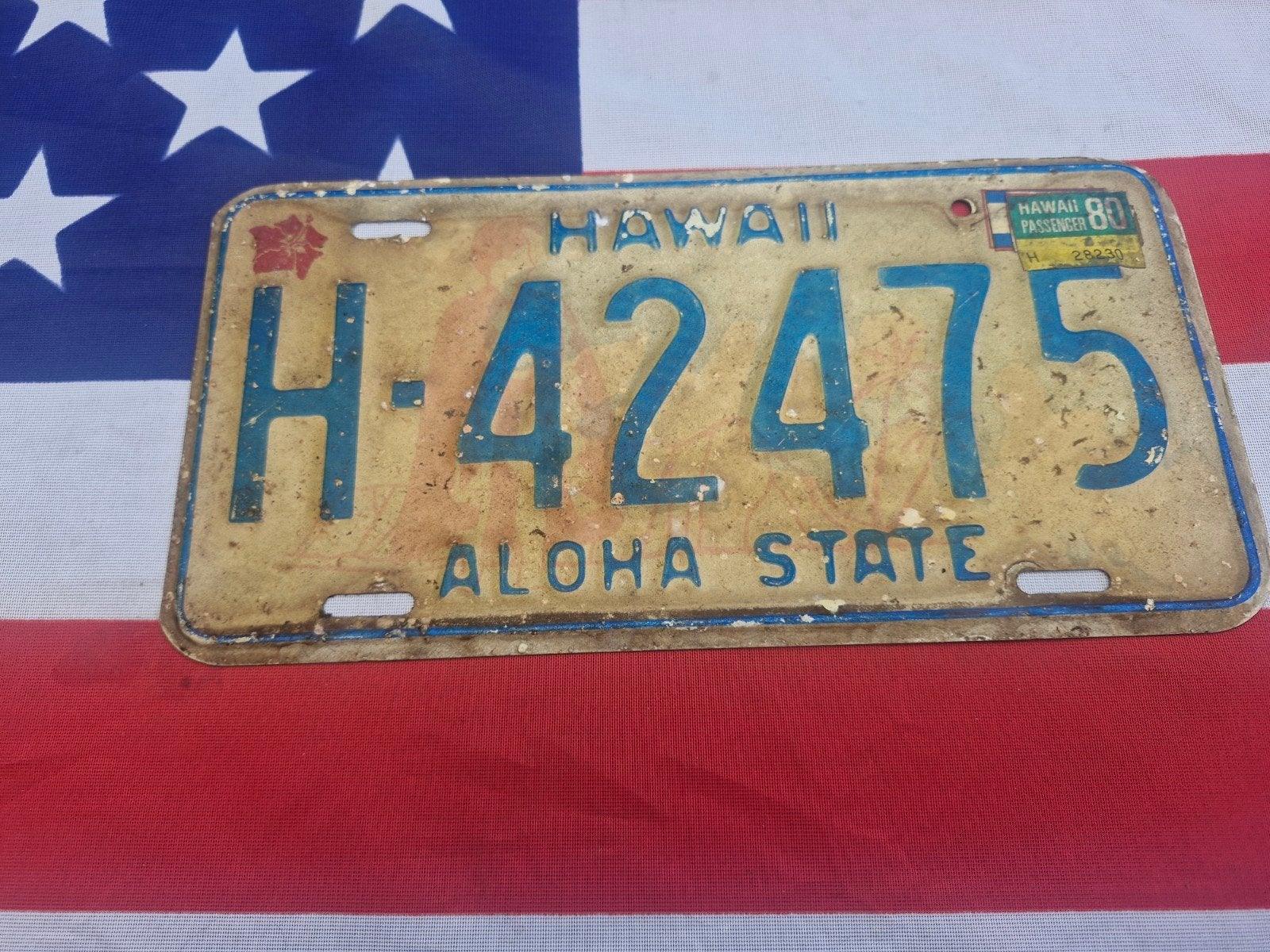 Kentekenplaat Hawaii USA Nummerplaat nummerbord License VS, Verzenden, Gebruikt, Auto's