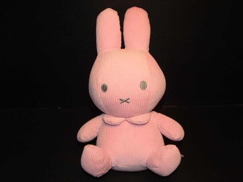 TIAMO MERCIS KONIJN NIJNTJE MIFFY RIBSTOF ROZE MET GRIJS, Ophalen of Verzenden, Nieuw, Overige typen