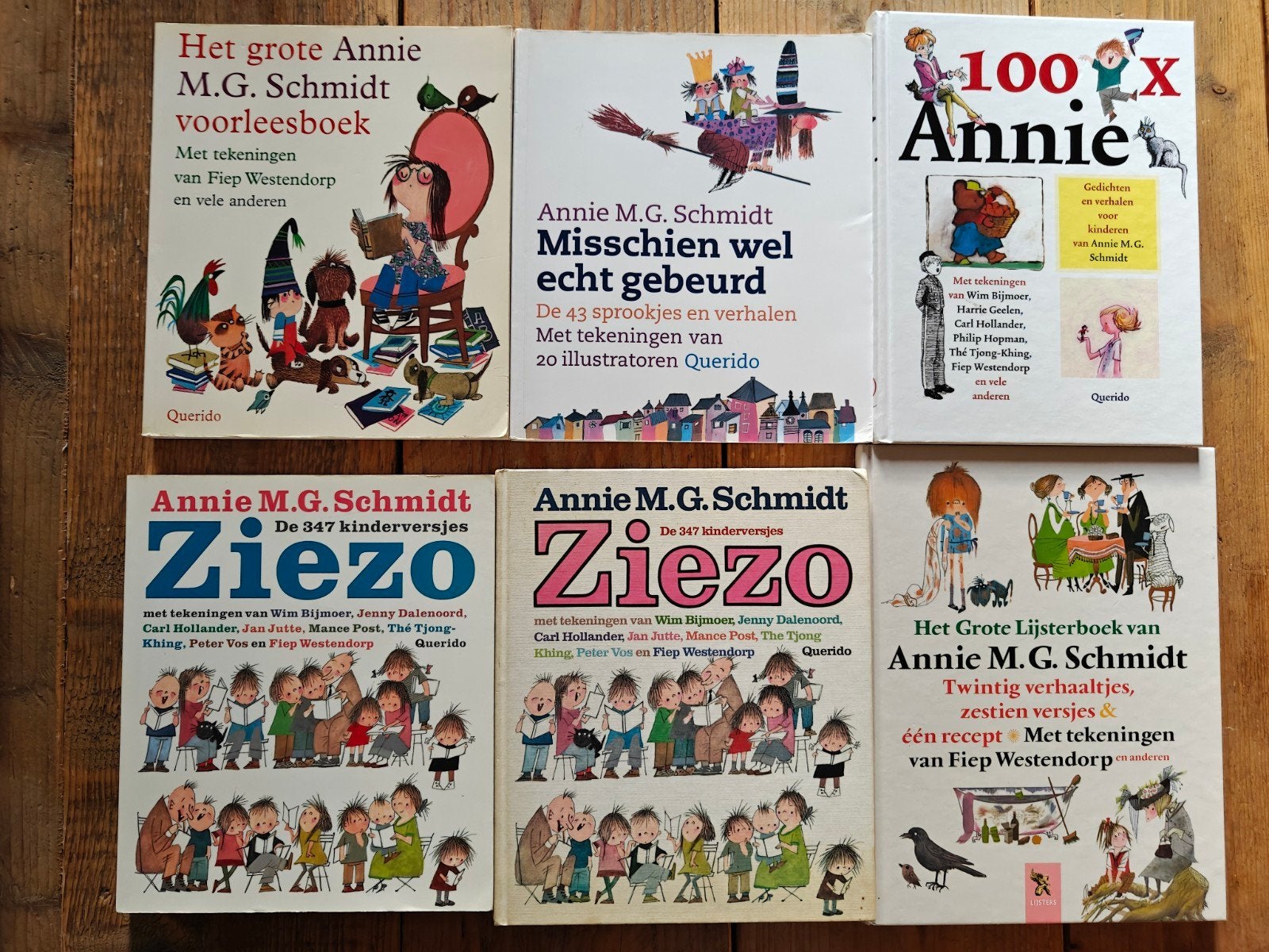 6 Grote voorleesboeken van Annie M.G Schmidt., Boeken, Ophalen of Verzenden, Gelezen, Fictie algemeen, Voorleesboek