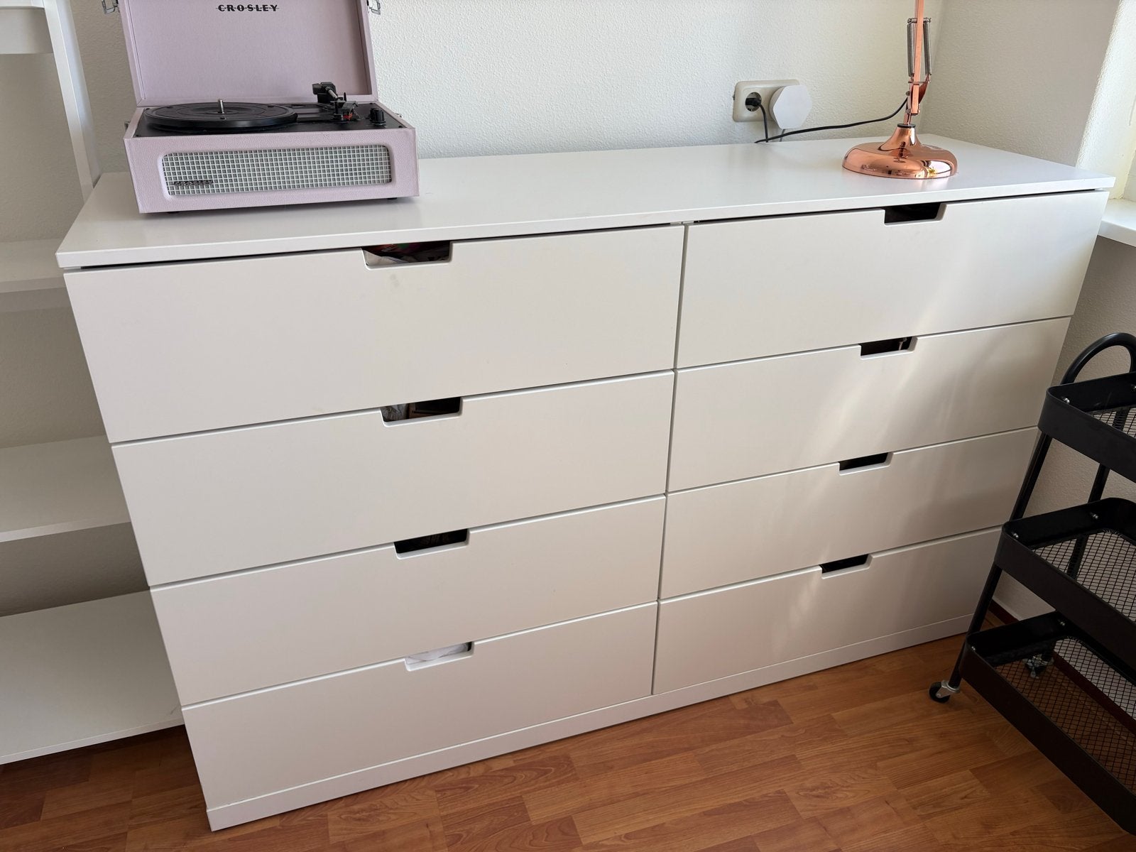 IKEA Nordli ladekast wit, 8 lades, 5 laden of meer, 150 tot 200 cm, Ophalen of Verzenden, Zo goed als nieuw
