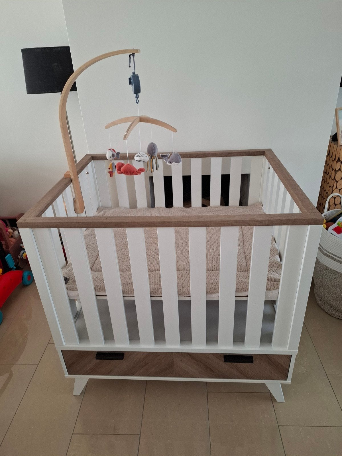 Baby box met lade, Kinderen en Baby's, Boxen, Ophalen, Zo goed als nieuw, Rechthoekig, Lade