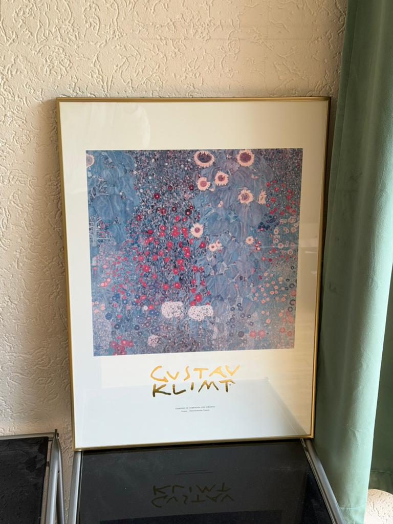 Vintage Gustav Klimt abstract schilderij retro lijst modern, Ophalen