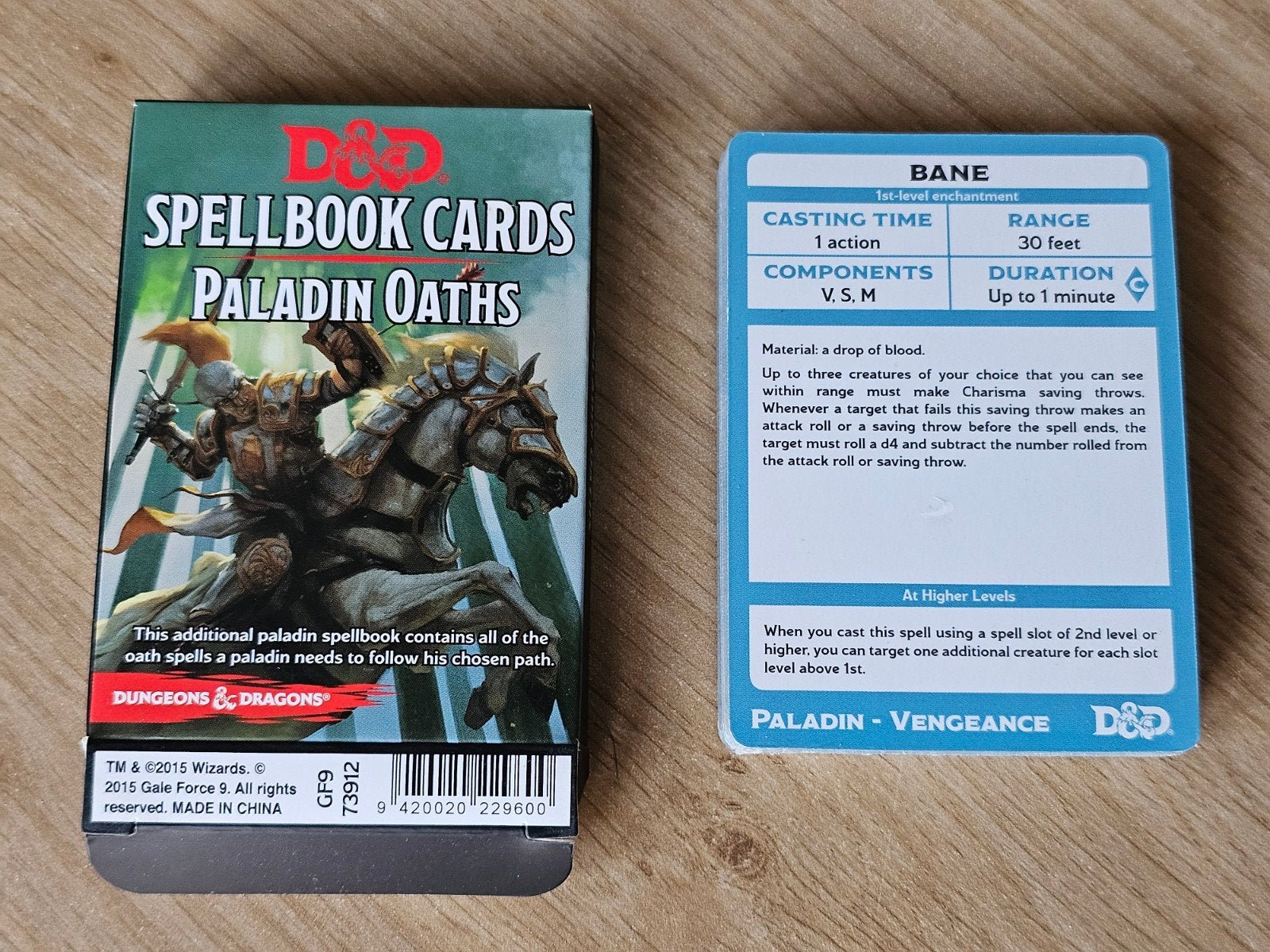 D&D 5e Spellbook Cards – Paladin Oaths – kaarten gesealed, Ophalen of Verzenden, Zo goed als nieuw