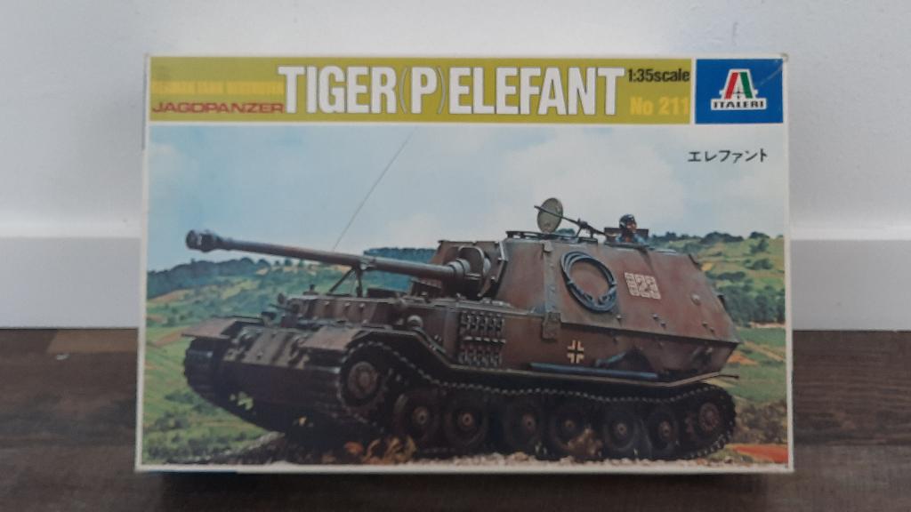 Italeri 211 Destroyer Jagdpanzer Tiger (P) Elefant Tank 1980, Hobby en Vrije tijd, Modelbouw | Auto's en Voertuigen, Tank, Italeri