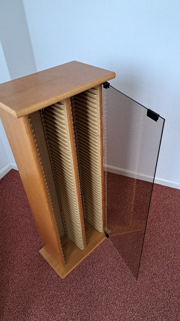 Cd meubel licht eiken, Ophalen, Minder dan 50 cm, Zo goed als nieuw, Minder dan 25 cm