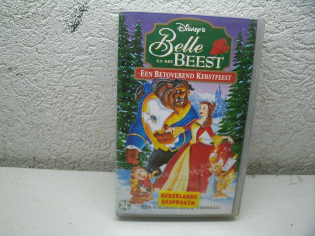 vhs 153a belle en het beest een betoverende kerstfeest, Alle leeftijden, Ophalen of Verzenden, Zo goed als nieuw